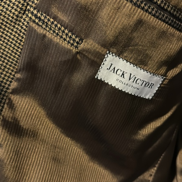 Mark Shale Cashmere Houndstooth Blazer/ Sport Coat -46L - Picture 6 of 7